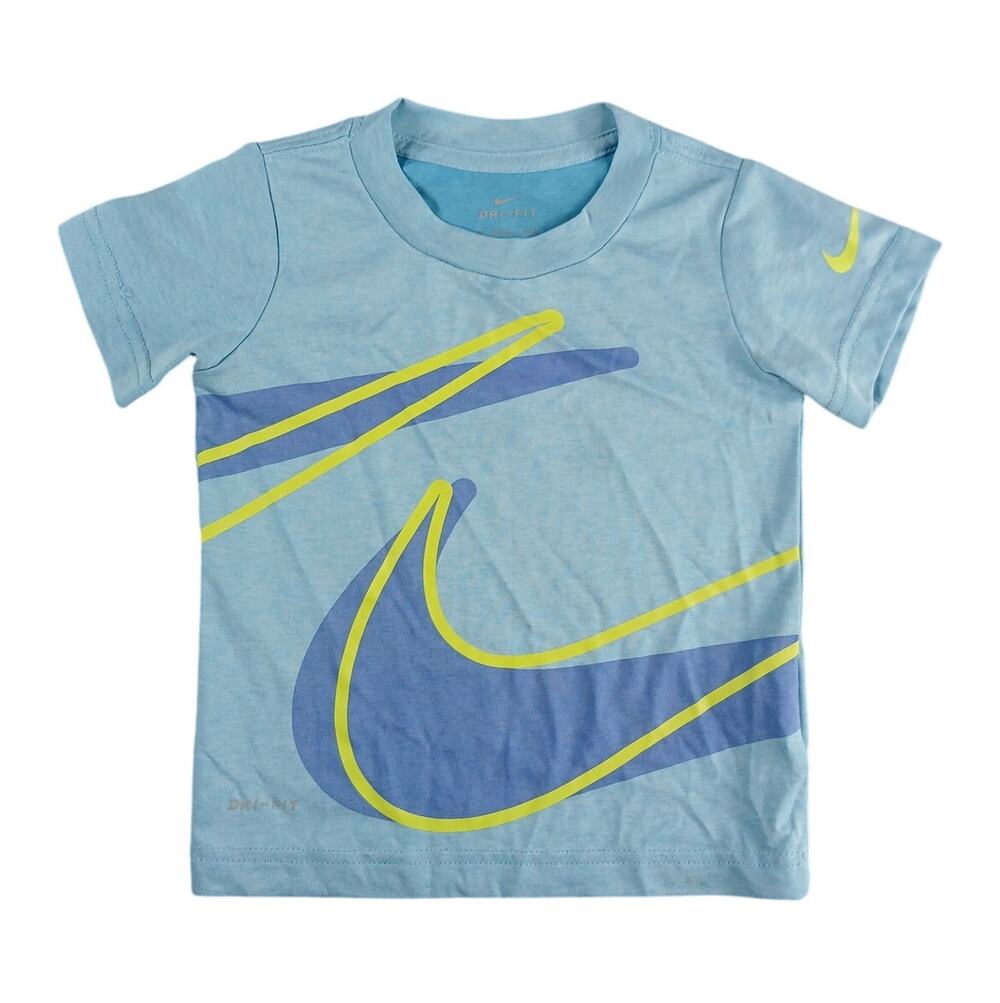 Nike Kids Shirt Boys 2T Blue Kid Athletic Tee T-Shirt Dri-Fit Active Sports